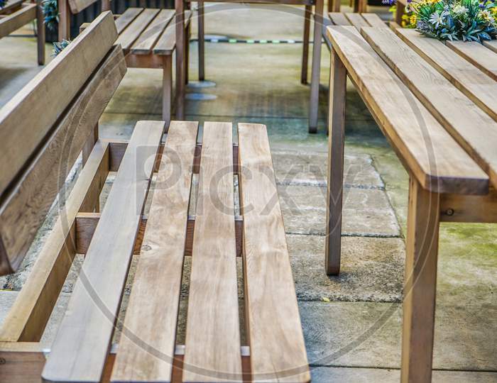 Wooden Bench And Plant Images