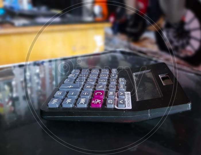 Calculator On Table