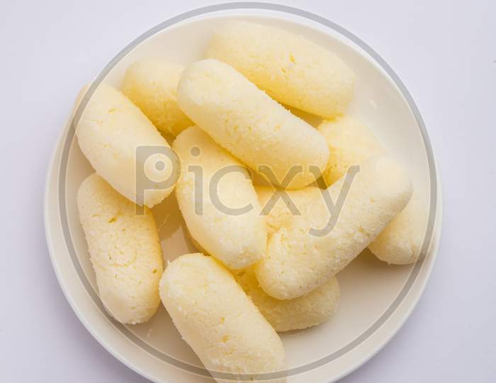 Image of Cham Cham Is A Bengali Sweet Made By Curdling Milk And Then