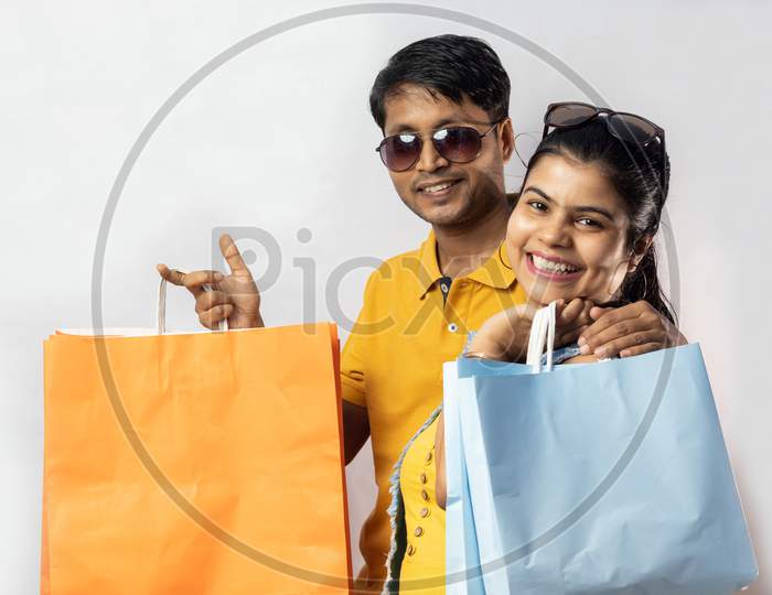 Indian Couple Shopping
