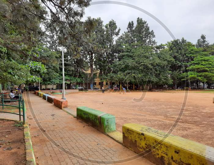 Closeup Of Indian Arakere Bruhat Bengaluru Mahanagara Palika Ward No. 193 Play Ground And Park For Public Usage