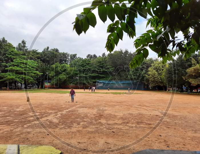 Closeup Of Indian Arakere Bruhat Bengaluru Mahanagara Palika Ward No. 193 Play Ground And Park For Public Usage