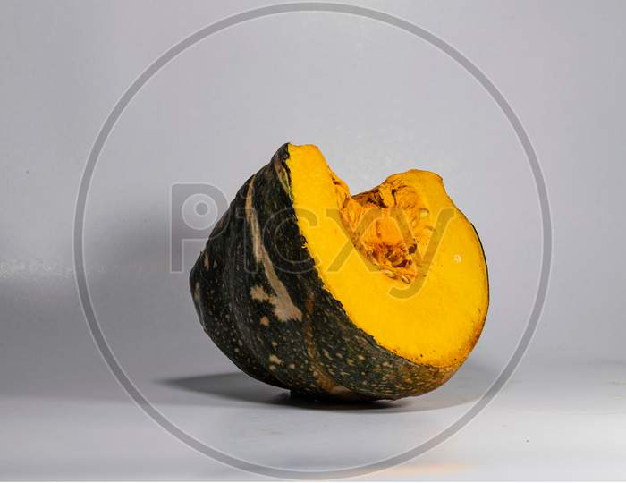Pumpkin Slice Isolated On White Background
