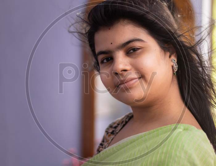 Indian Woman In Saree