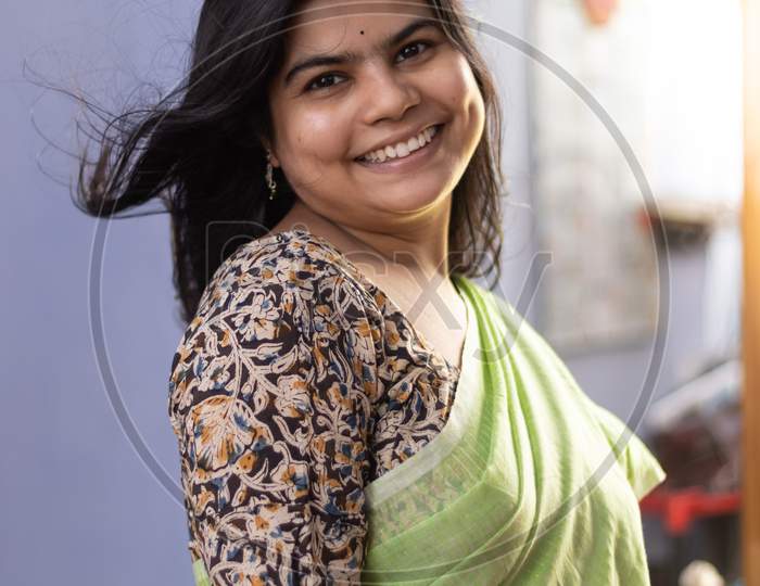 Indian Woman In Saree