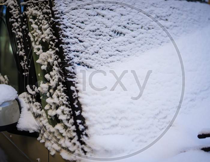 Snow Accretion The Car Image