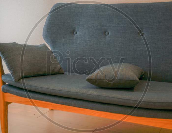 Stylish Sofa That Was Illuminated By The Lighting