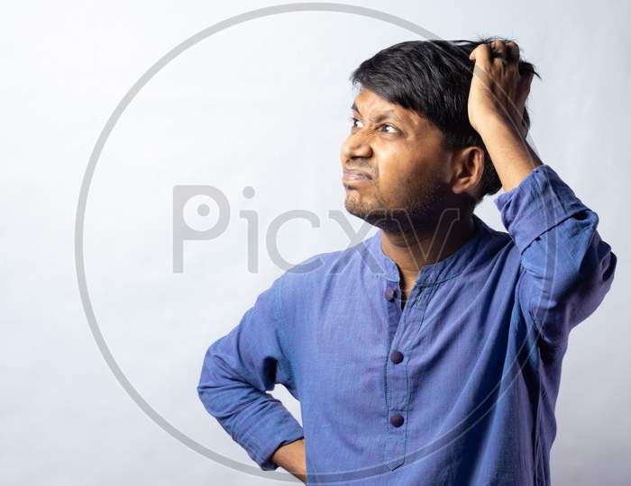 Facial Expression Of An Indian Male