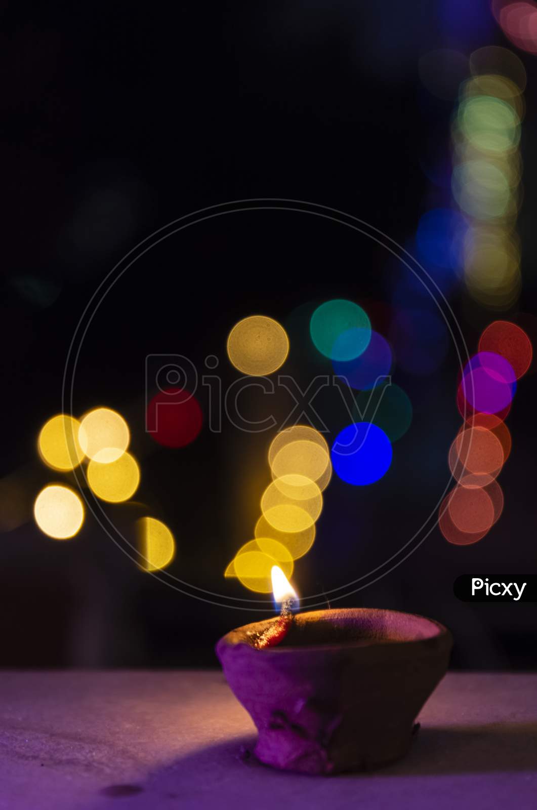 Diwali lights dots shining