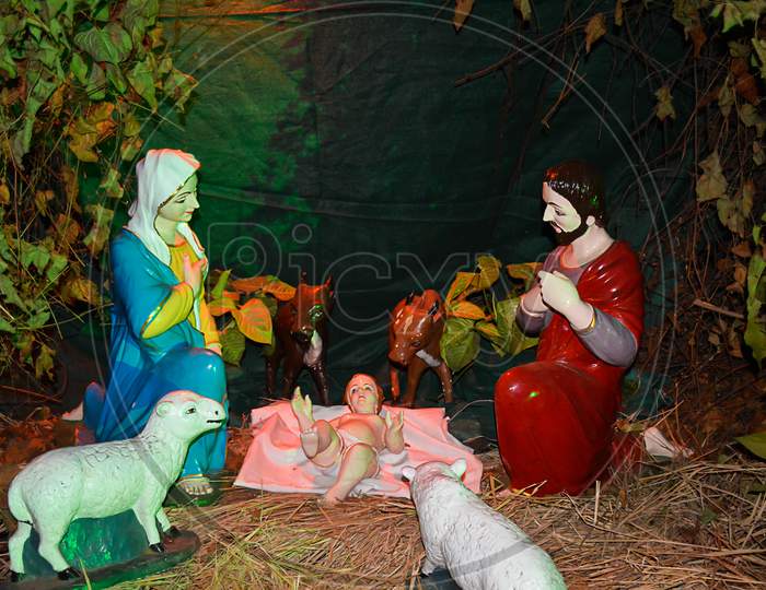 Christmas Cribs On Display In Mumbai India