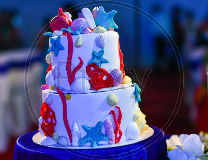 Ocean Themed Birthday Cake