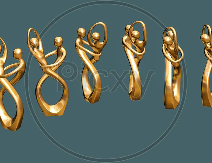 Man And Woman Sculpture 3D Model, 3D Man Model, 3D Woman Model For Vfx Projects And Post Video Production Projects