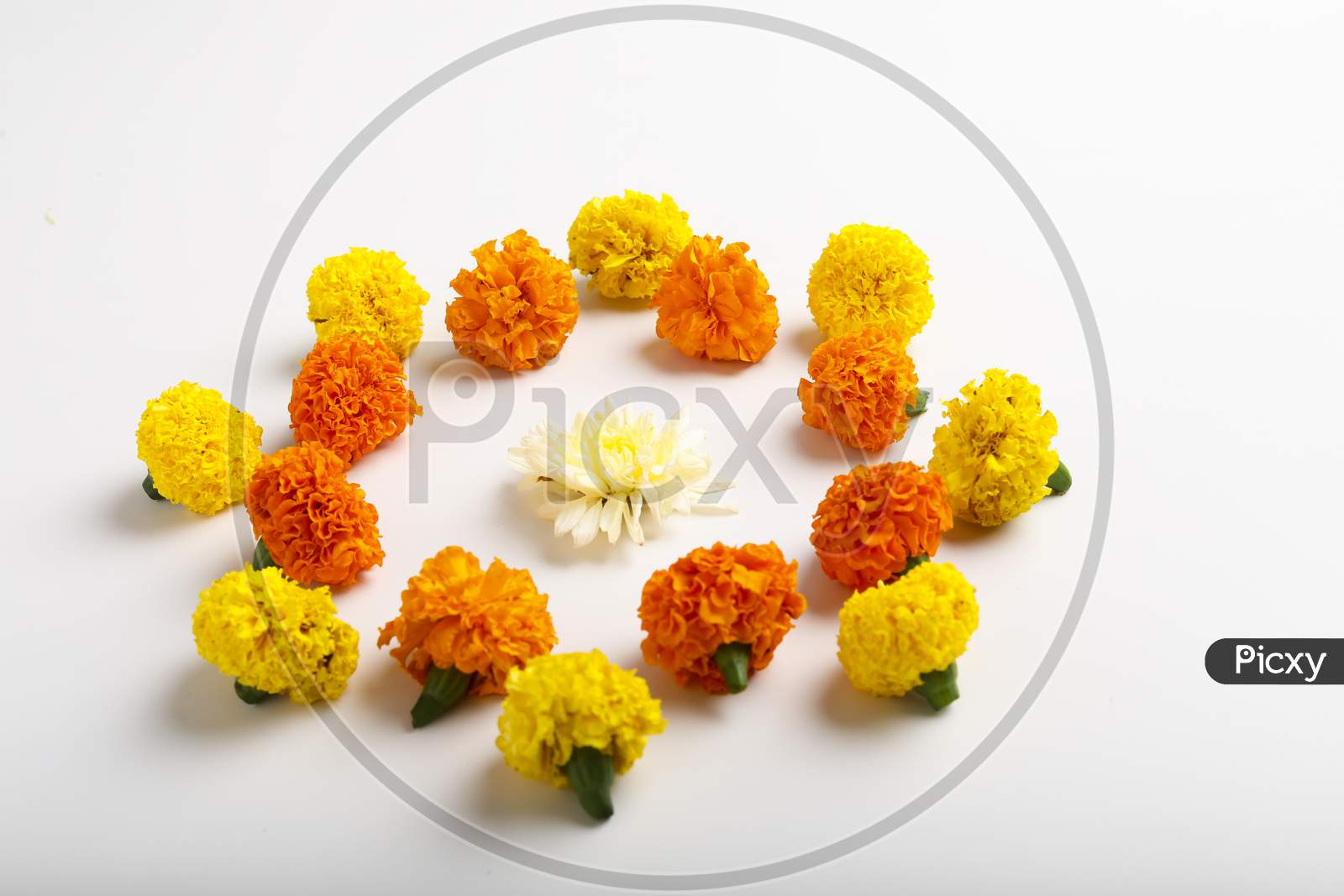 Buy Blissful decor presents Lotus with Marigold Flowers Hanging tea light  Holder for / Front Door / Entryway / Terrace / Diyas for Decoration Diwali  Tealight Holder, Diwali Decorations, Diwali Decor, Diwali