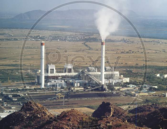 Coal Powered Thermal Power Plant, India, Asia
