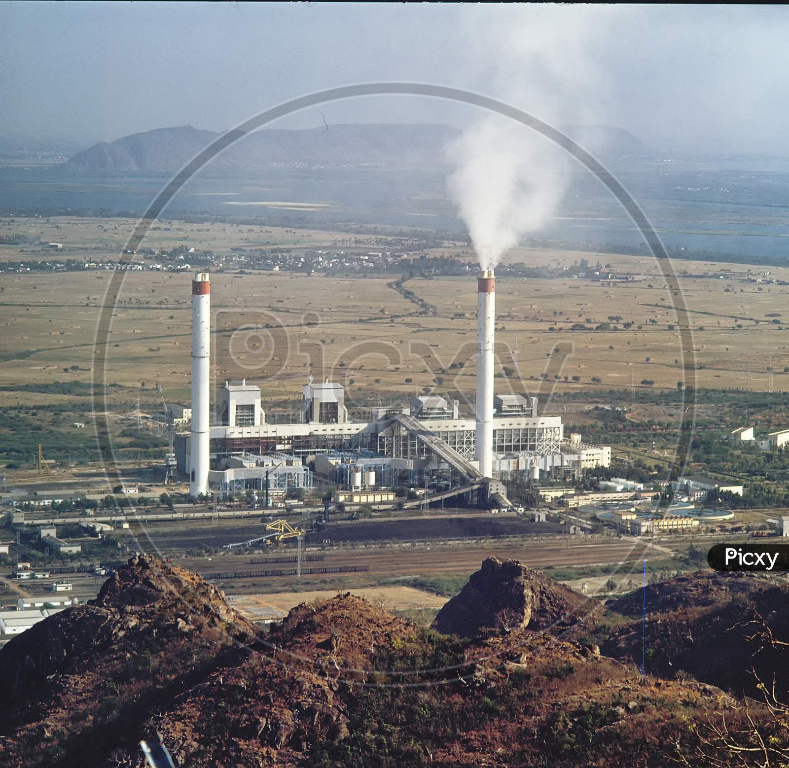 Coal Powered Thermal Power Plant, India, Asia