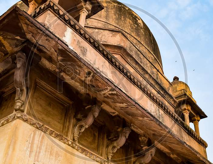 Jahangir Mahal (Orchha Fort) In Orchha, Madhya Pradesh, India, Jahangir Mahal Or Orchha Palace Is Citadel And Garrison Located In Orchha. Madhya Pradesh. India, Indian Archaeological Sites