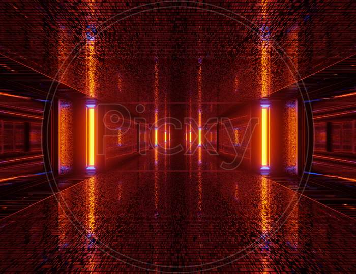 Detailed Vibrant Underground Horizon 4K Uhd 3D Illustration Background