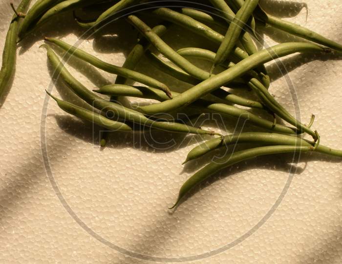Bunch Of French Beans Or String Beans