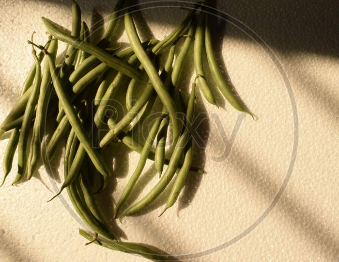 Bunch Of Green French Beans