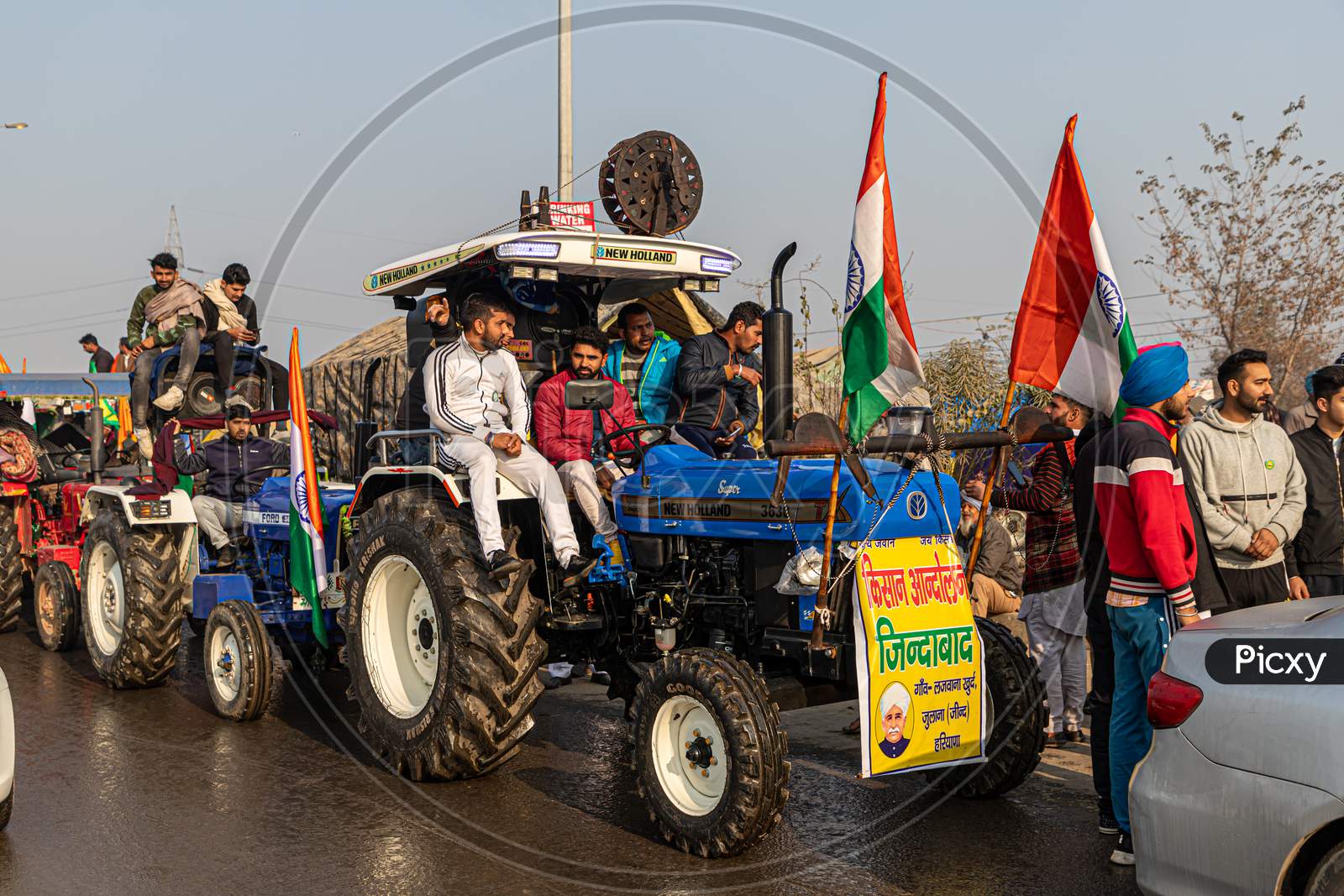 Farmers Are Protesting Against New Farm Law Passed By Indian Government.