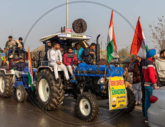 Farmers Are Protesting Against New Farm Law Passed By Indian Government.