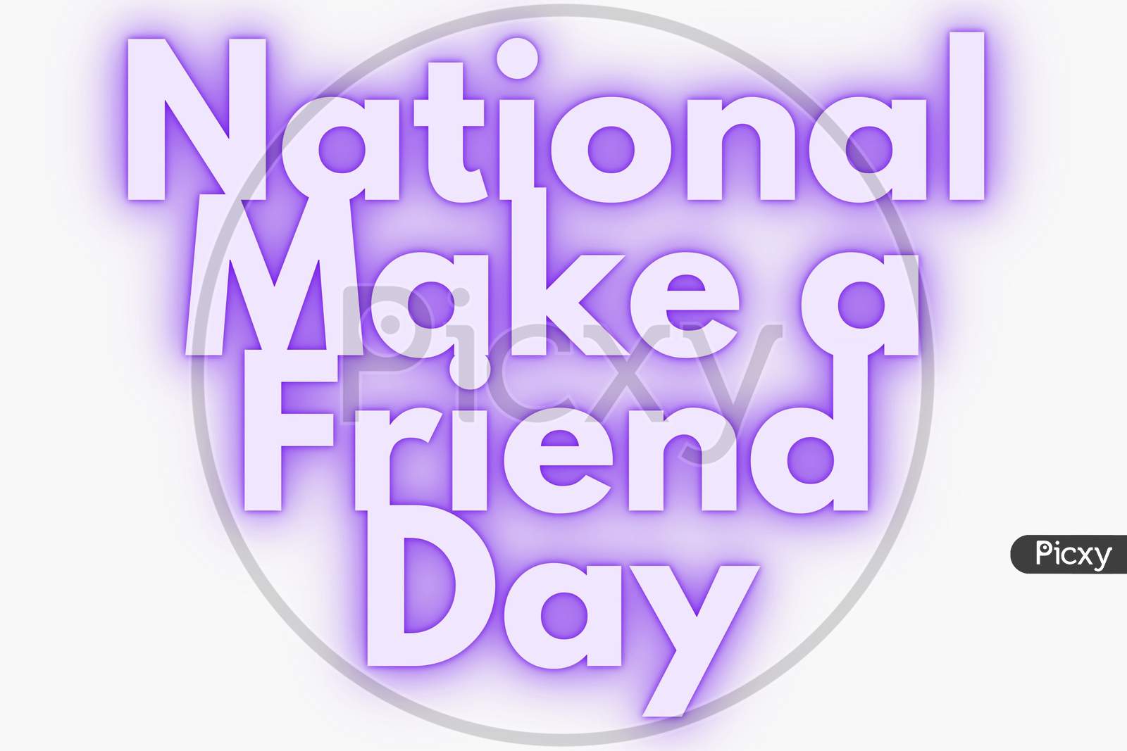 National Make A Friend Day February 11. Holiday Concept. Template For Background, Banner, Card, Poster With Text