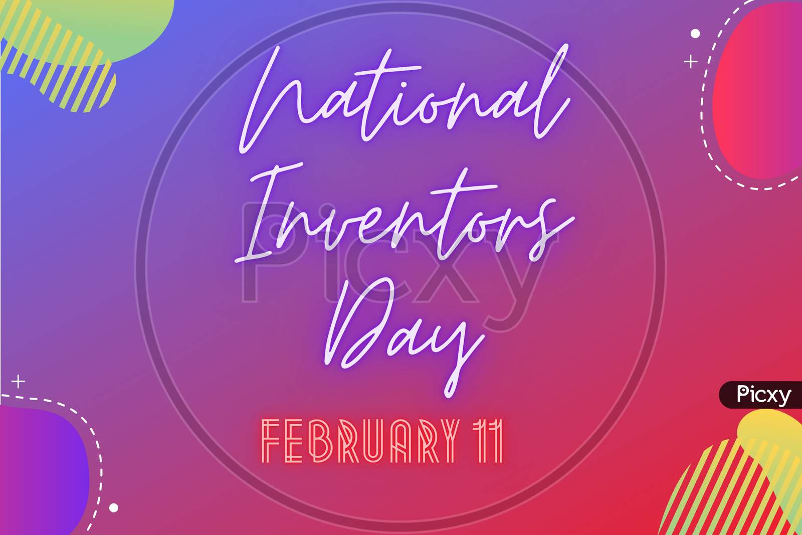 National Inventors' Day February 11. Holiday Concept. Template For Background, Banner, Card, Poster With Text