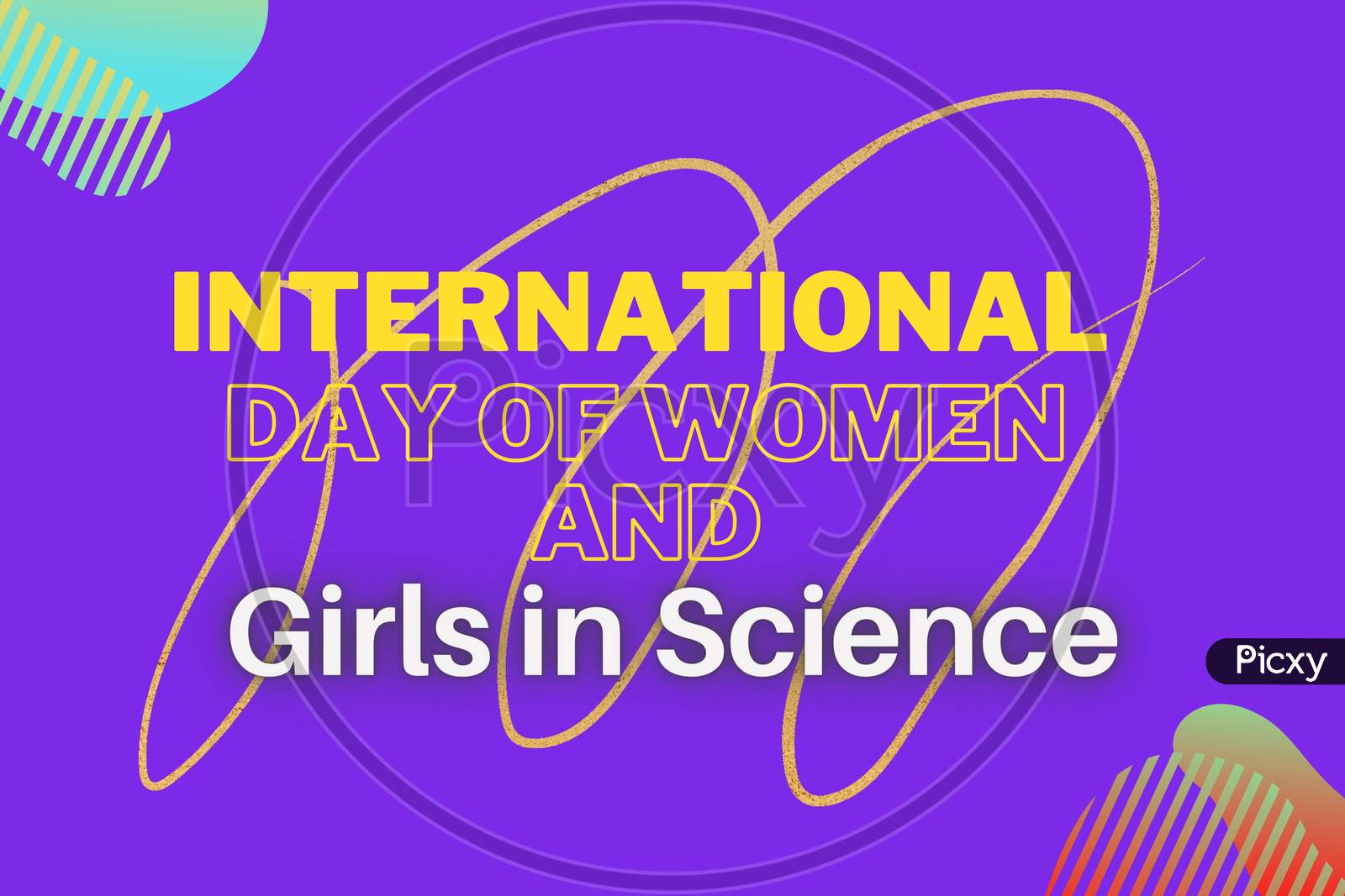 International Day Of Women And Girls In Science February 11. Holiday Concept. Template For Background, Banner, Card, Poster With Text