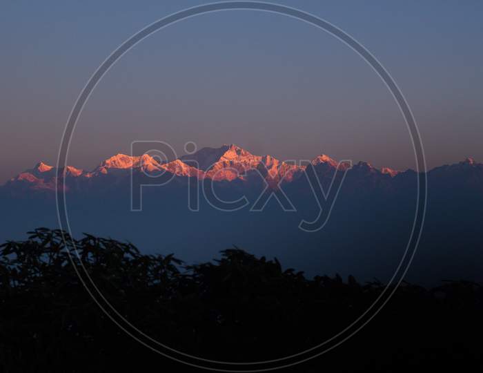Sunrise, Kanchenjunga, Himalayas, Darjeeling