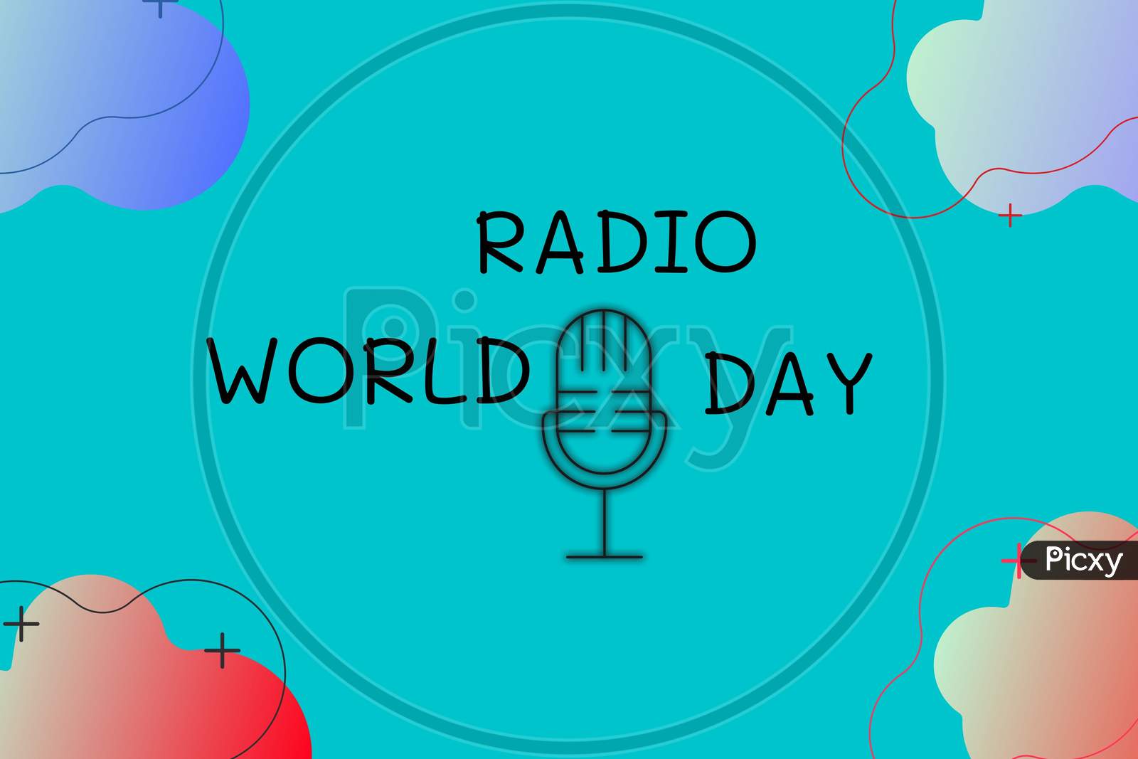 World Radio Day On February 13 Text With Sky Blue Background