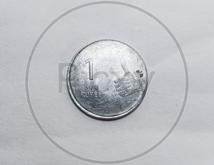 Indian 1 rupee coin