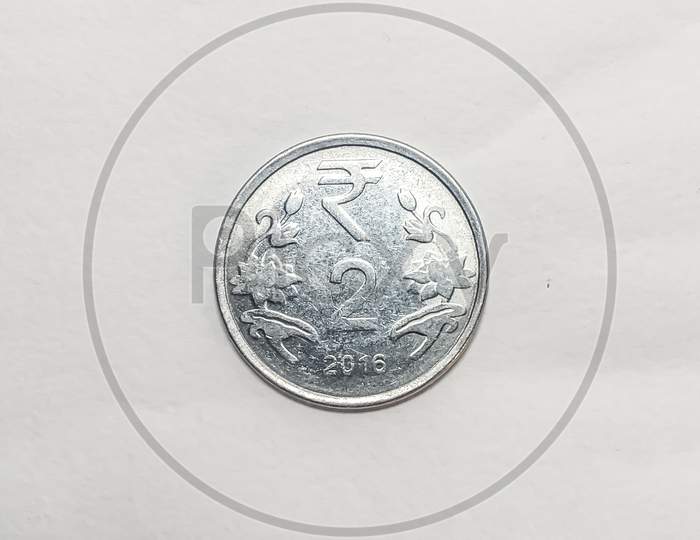 Indian 2 rupee coin