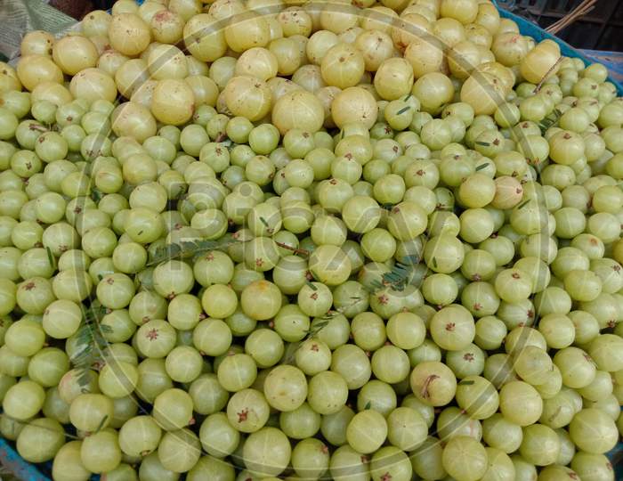 Tasty And Healthy Gooseberry Stock