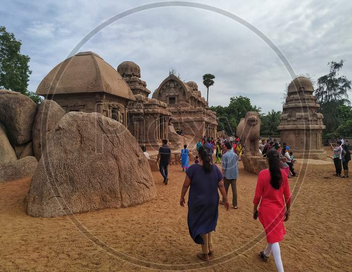 Pancha Rathas/Five Rathas/Pandava Rathas is a monument complex at Mahabalipuram or Mamallapuram, a UNESCO World Heritage site