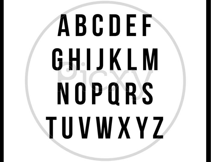 A to Z alphabet