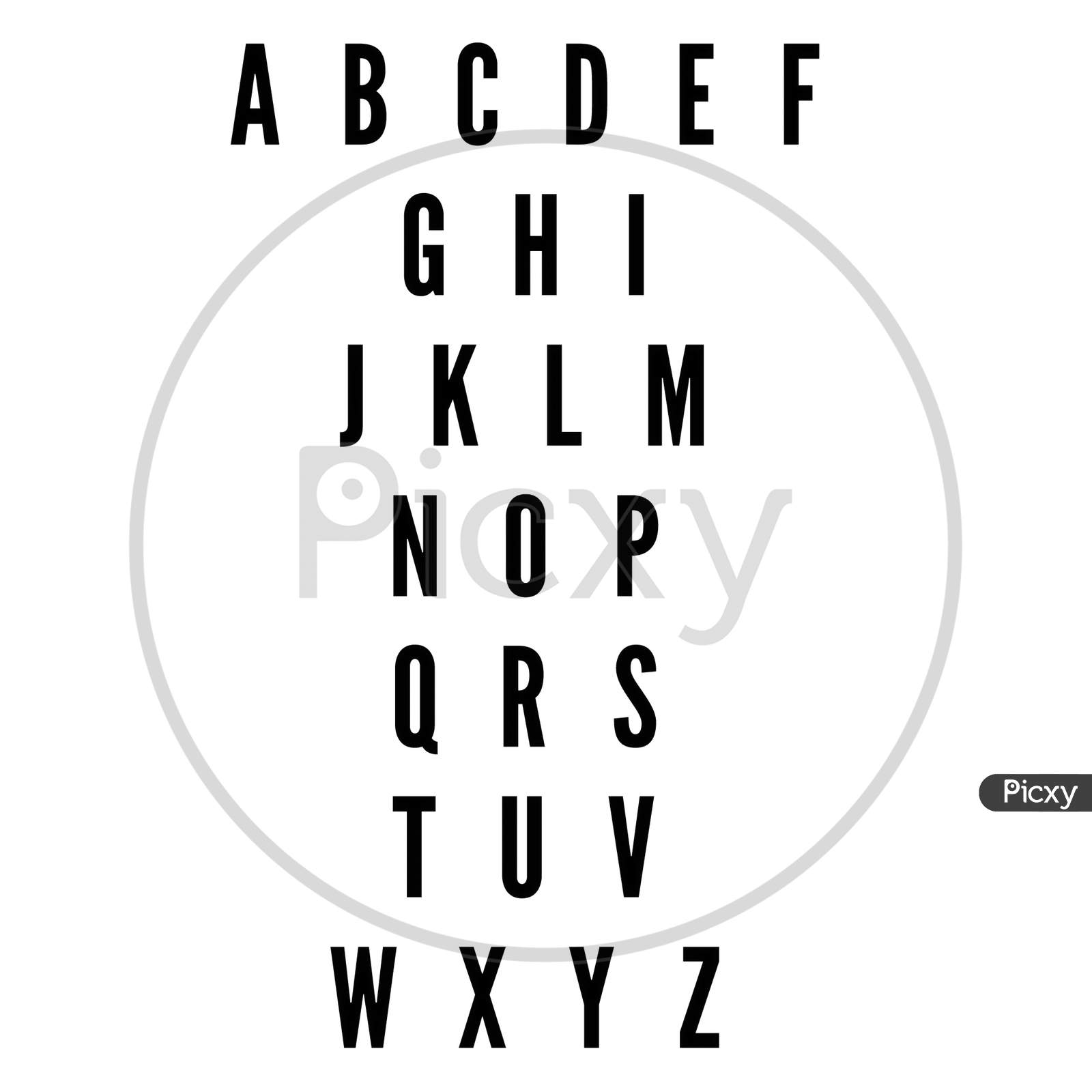 A to Z alphabet