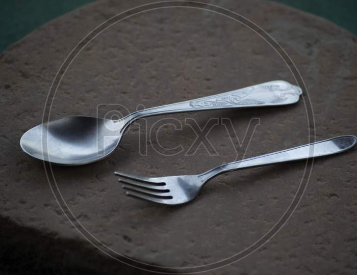 Indian spoons made of steel