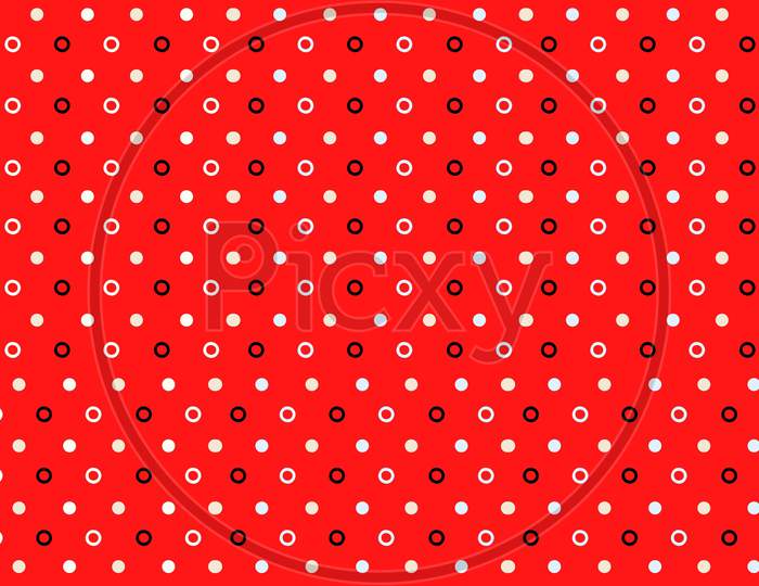 Red Dots Abstract Or Illustration, Background ,Texture