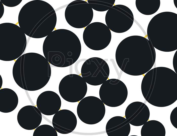 Black Dots Abstract Or Illustration, Background ,Texture