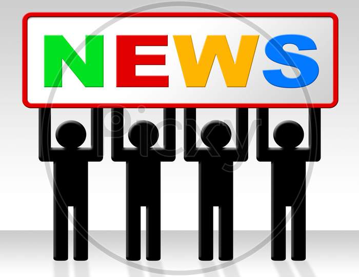 Media News Represents Journalism Newspapers And Info