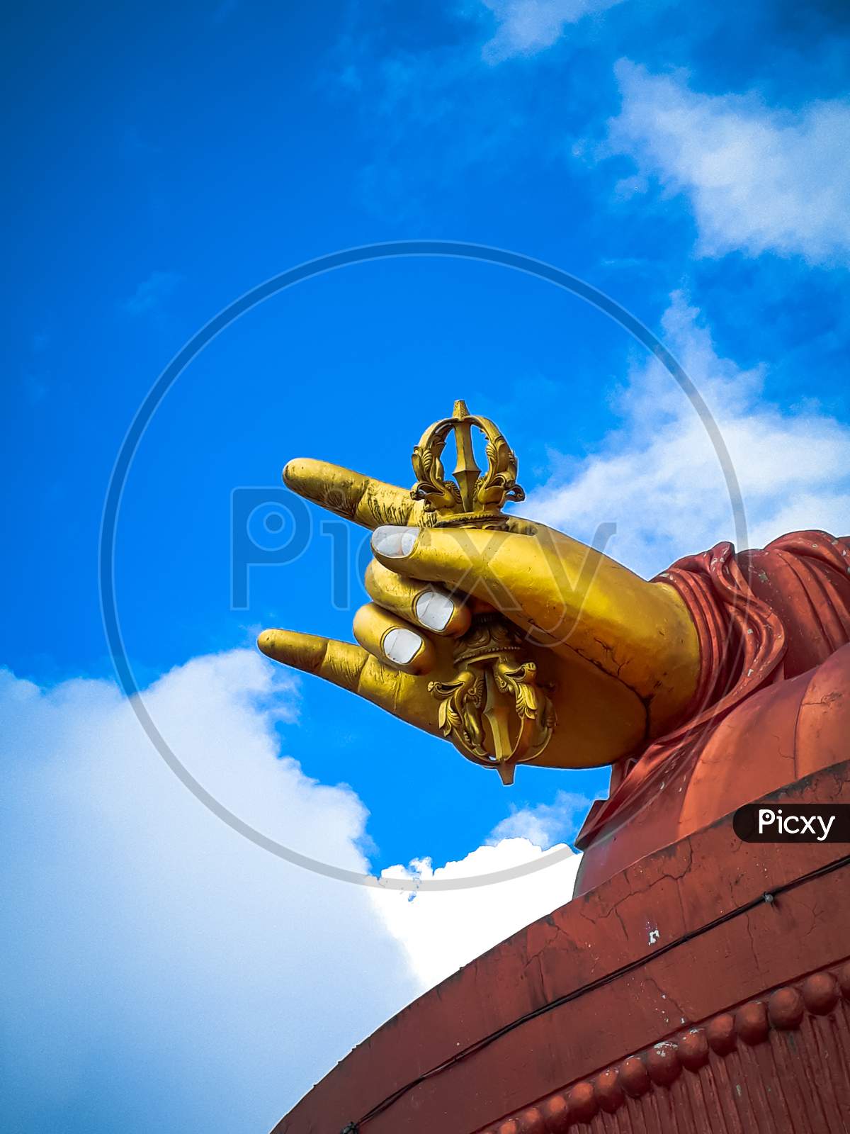 Statue of Guru padmasambhava in Sikkim