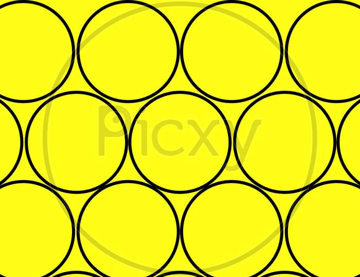 Yellow Circle Abstract Or Illustration, Background ,Texture