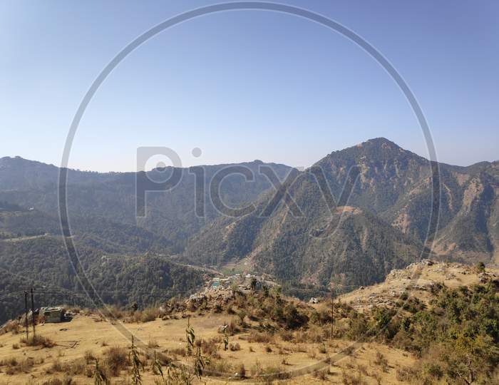 Dalai hill mussoorie mountain view