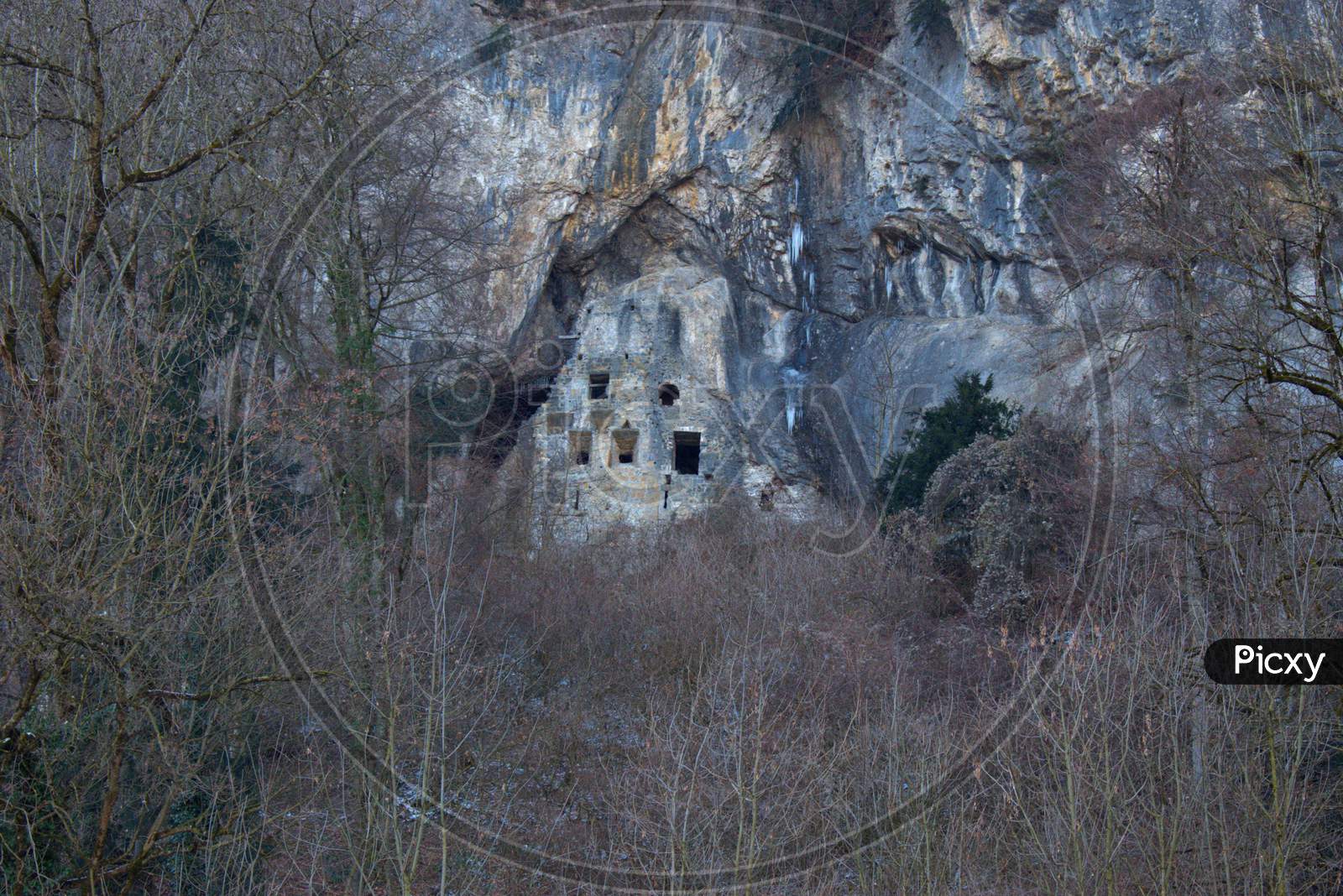 Historic Ruin Wichenstein In Oberriet In Switzerland 11.1.2021
