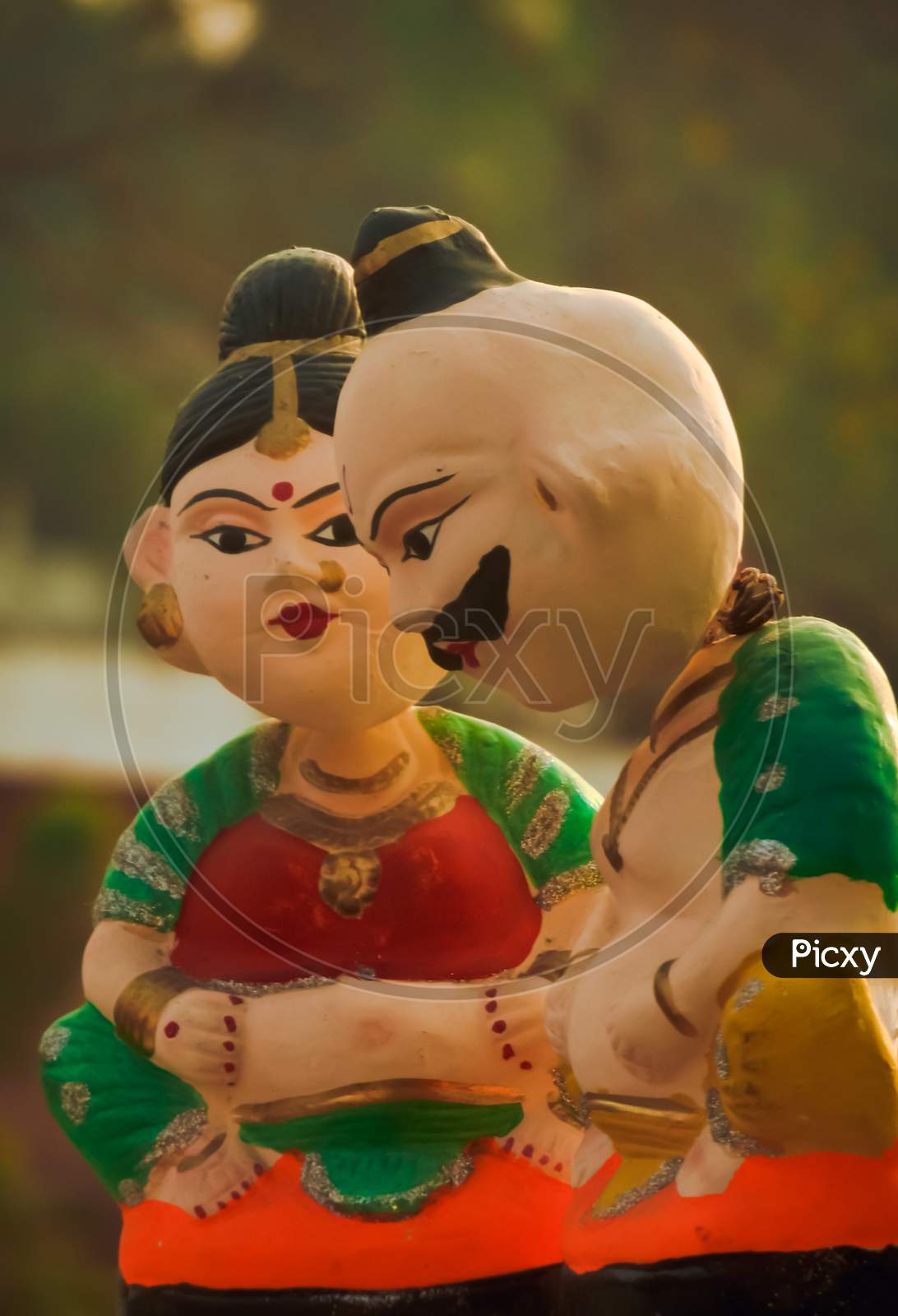 Indian Puppets made out of clay