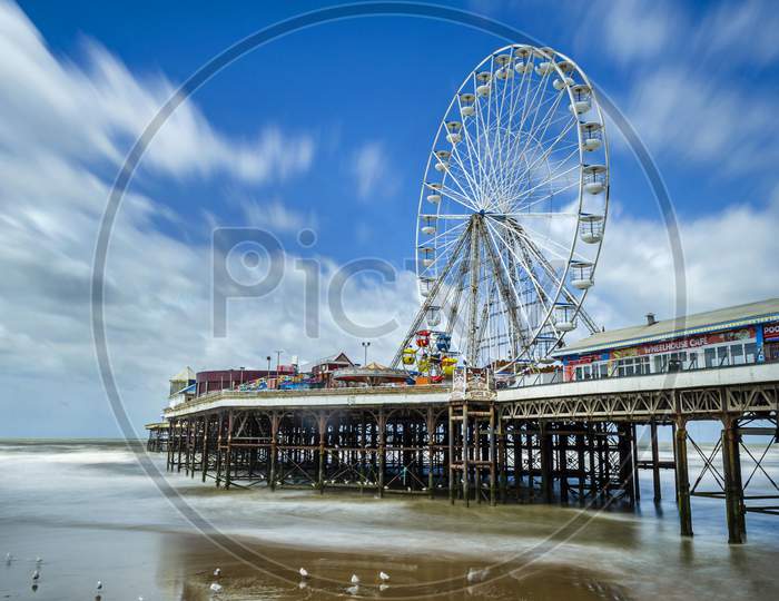 Blackpool Lancashire UK 7th June 2017 the Ferris wheel