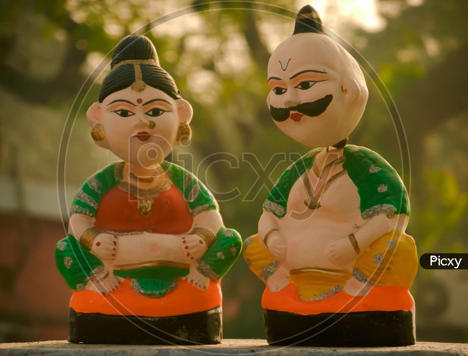 Indian Puppets made of clay