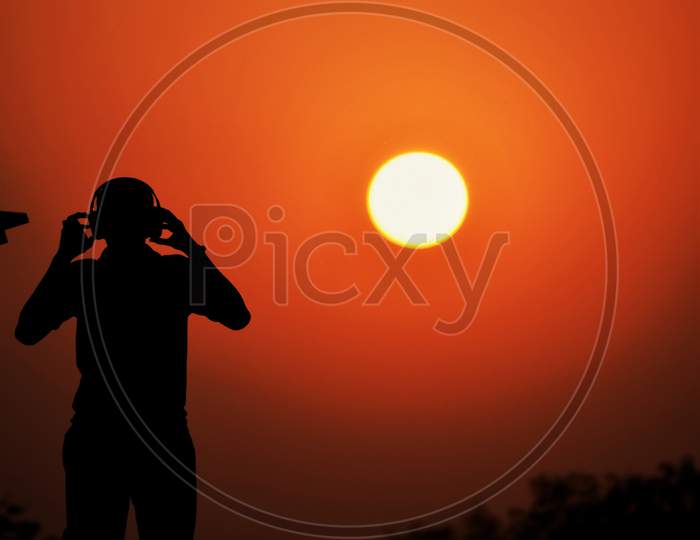 Silhouette photography