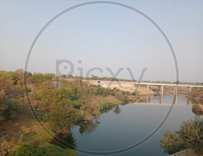Narmada Gujarat route natural view'