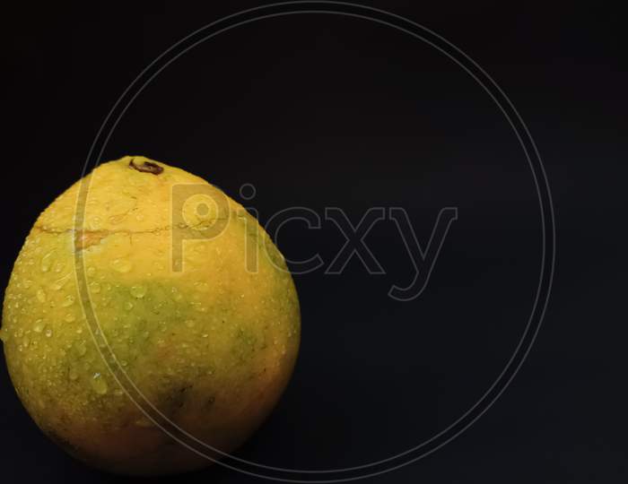Musumbi lemon on black background